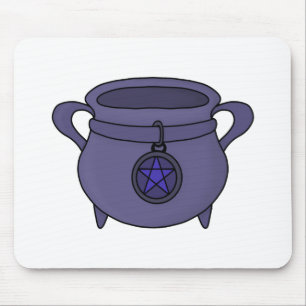 Pentagram Pentacle Cauldron Mouse Pad