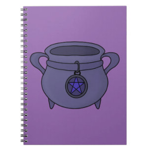 Pentagram Pentacle Cauldron Notebook