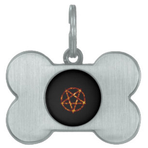 pentagram pet ID tag