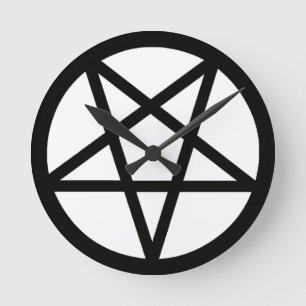 Pentagram Round Clock