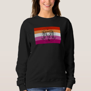 Pentagram Satanist Occult Halloween Lesbian Pride Sweatshirt