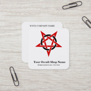 Pentagram  square business card