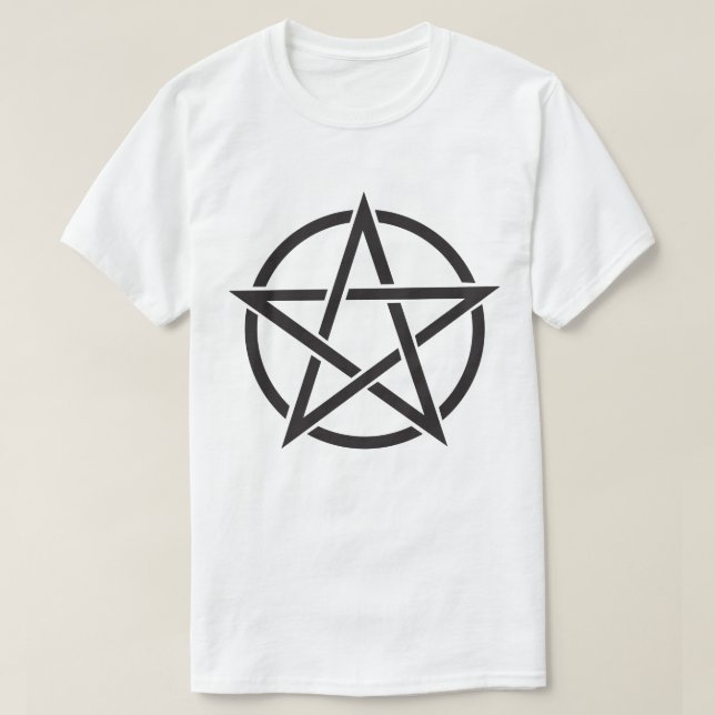 Pentagram Symbol Witchcraft Pagan Wicca T-Shirt (Design Front)