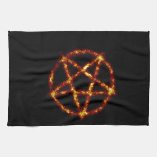 pentagram tea towel