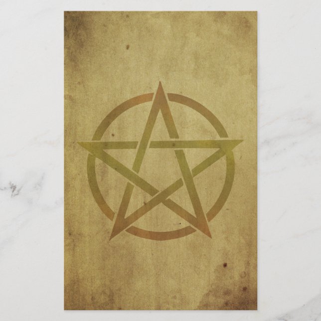 Pentagram Textured Stationery (Front)