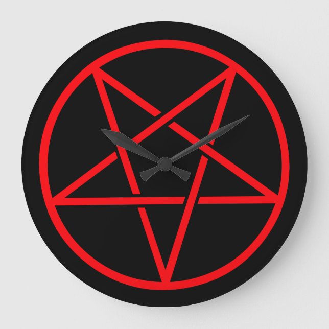 Pentagram wall clock (Front)