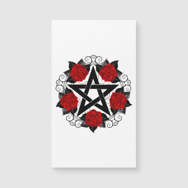 Pentagram with Red Roses (Front)