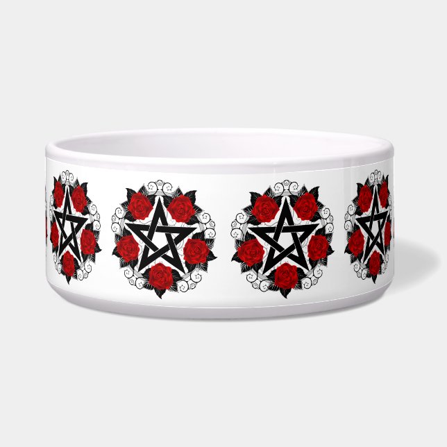 Pentagram with Red Roses (Front)
