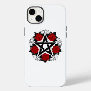 Pentagram with Red Roses Case-Mate iPhone 14 Plus Case