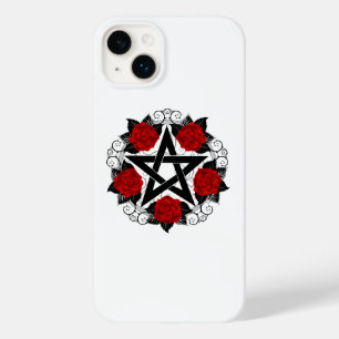 Pentagram with Red Roses Case-Mate iPhone 14 Plus Case