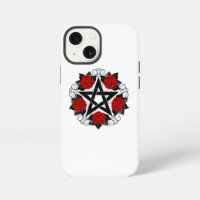 Pentagram with Red Roses