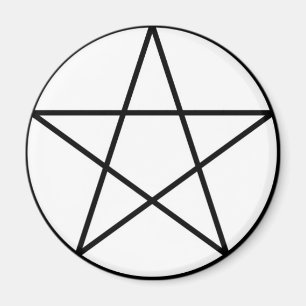 Pentagram within circle magnet