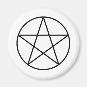 Pentagram within circle magnet