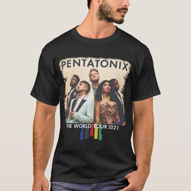 Pentatonix The World Tour ptx for members T-Shirt (Front)