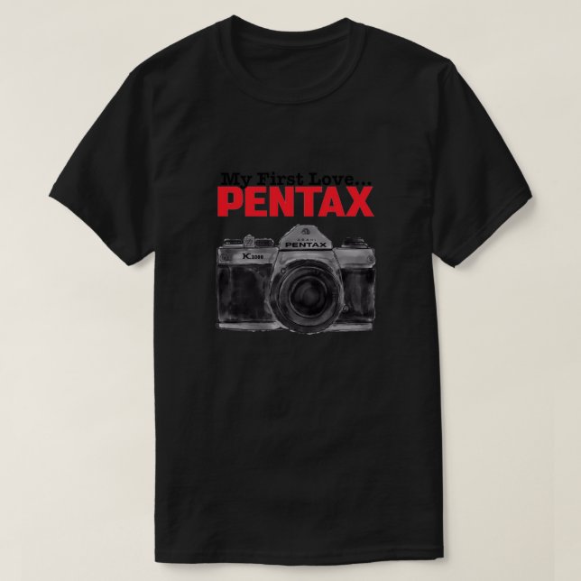 Pentax K1000 My First Love Relaxed Fit T-Shirt (Design Front)