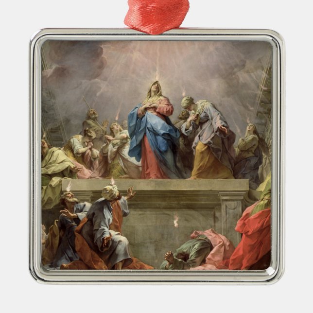 Pentecost, 1732 metal ornament (Front)