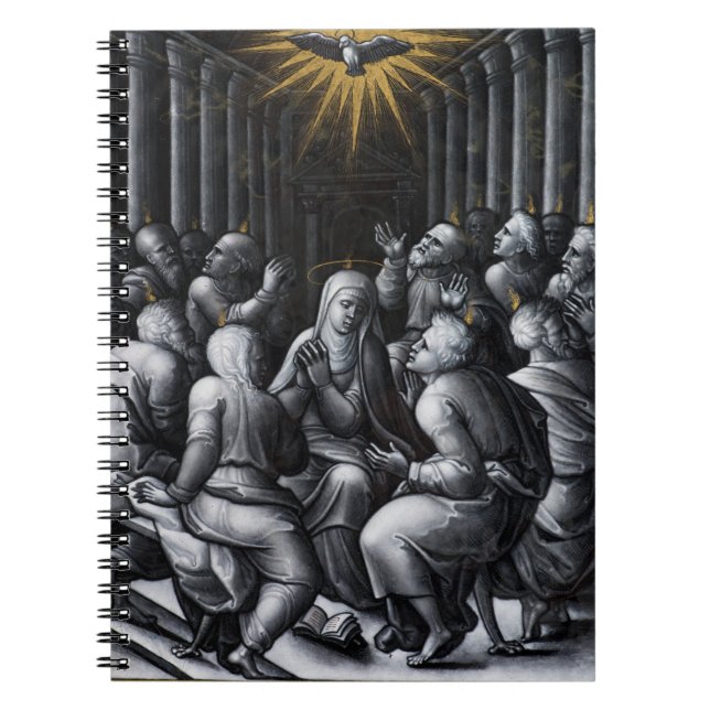 Pentecost Confirmation Artwork by Pierre Reymond Notebook (Front)