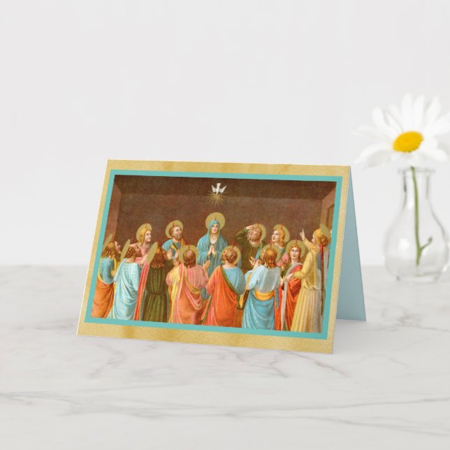 Pentecost:  Descent of the Holy Spirit (SB 01) Car Card (Small Plant)