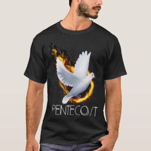 Pentecost Doves Tongues of Fire Flame Acts Holy Sp T-Shirt