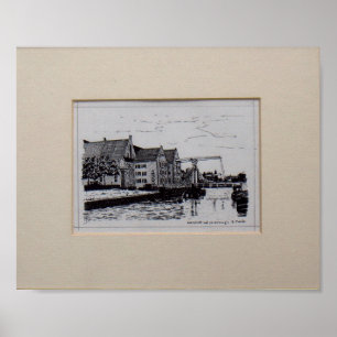 Pentekening Zwolle Overstitch with Pelserbrugge Poster