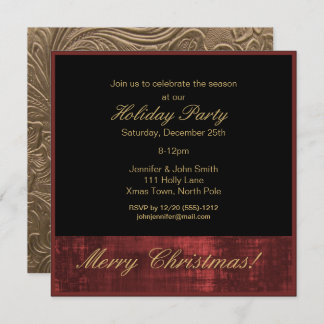 Penthouse Suite Christmas Holiday Party Invitation
