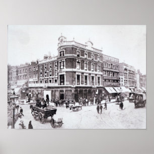 Pentonville Road scene, Islington, London Poster
