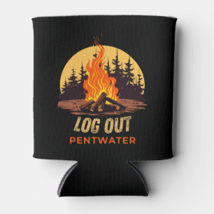 Pentwater Michigan Campfire Can Cooler