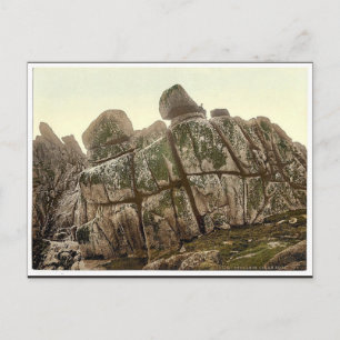 Penzance, Logan Rock, Cornwall, England classic Ph Postcard