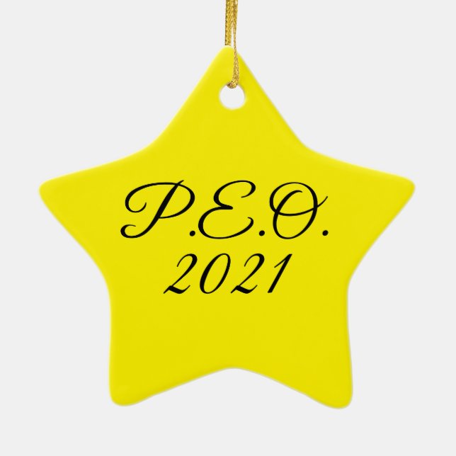 PEO Star Ornament 2021 (Back)