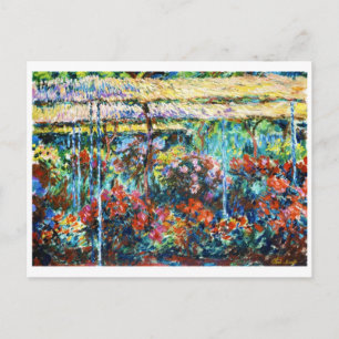 Peonies, 1887 Claude Monet cool, old, master Postcard