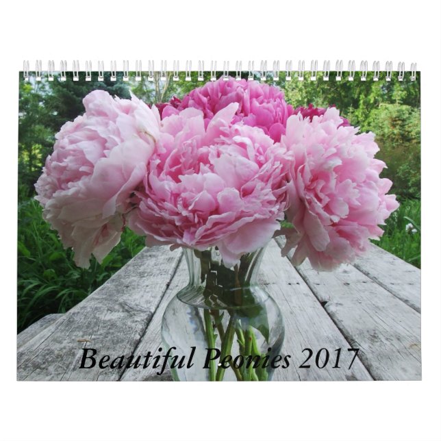 Peonies 2016 Calendar (Cover)