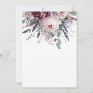 Peonies and Lavender Invitation