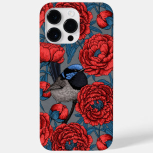 Peonies and wrens Case-Mate iPhone 14 pro max case