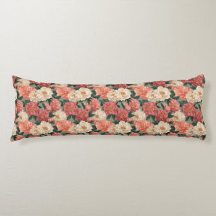 Peonies Botanical Rustic Decor Vintage Pregnancy Body Cushion