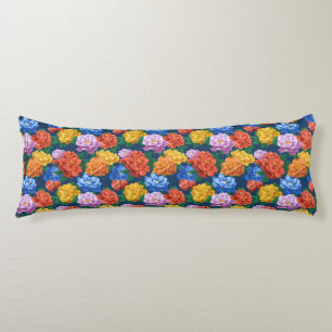 Peonies Bouquet Indoor Decoration Victorian Floor Body Cushion