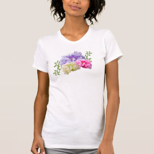 Peonies Bright Floral Bouquet T-Shirt