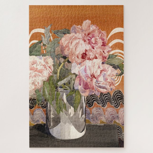 Peonies by Charles Rennie Mackintosh (1920) Jigsaw Puzzle (Vertical)