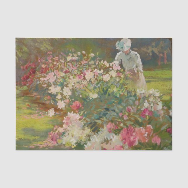 Peonies by Matilda Browne  Tissue Paper (Front)