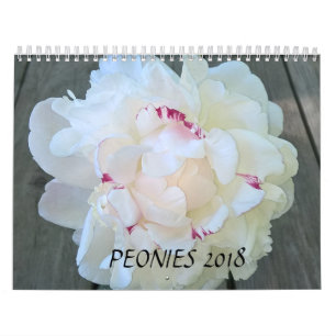 Peonies Calendar 2018