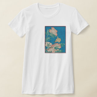 Peonies & Canary by Hokusai t-shirt