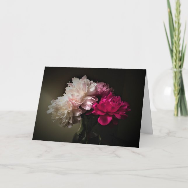 Peonies, card (Front)