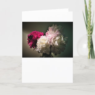 Peonies, card