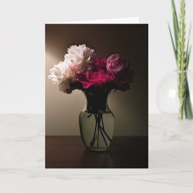 Peonies, card (Front)