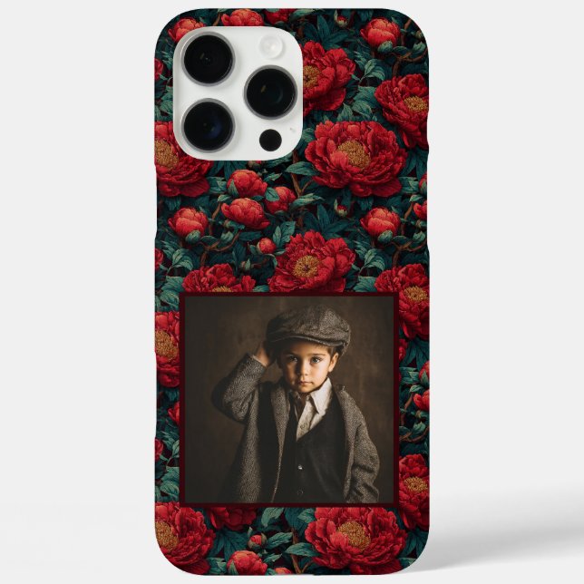 Peonies Custom Photo Collage Iphone Case (Back)
