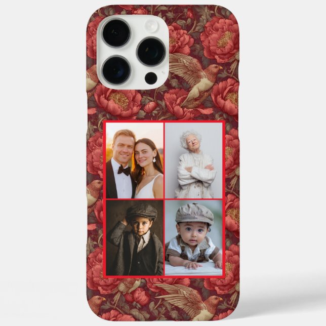 Peonies Custom Photo Iphone Case For Birthday Gift (Back)