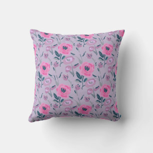 Peonies Field Pattern Cushion