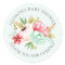 Peonies Floral Baby Thank You Shower Sticker
