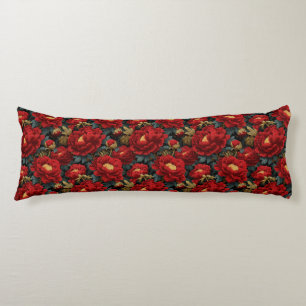 Peonies Flower Room Decor Hawaiian Bed Body Cushion