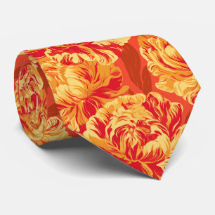 Peonies Flower Uncle Wedding Tie