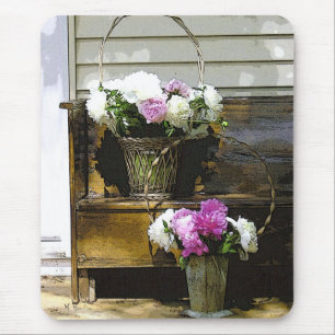 Peonies Flowers Photo Mousepads
